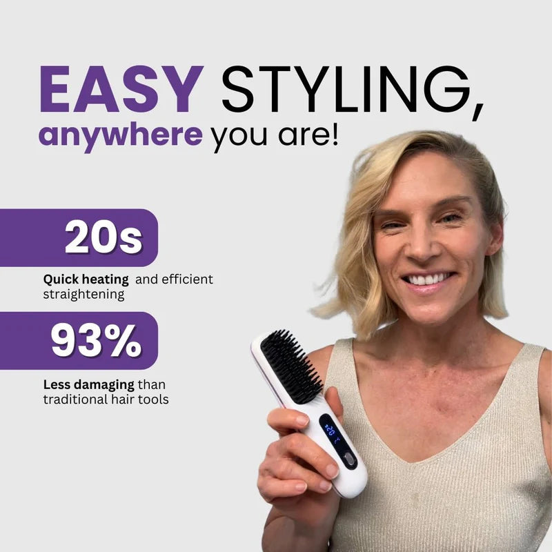 Glossen Portable Straightener Brush
