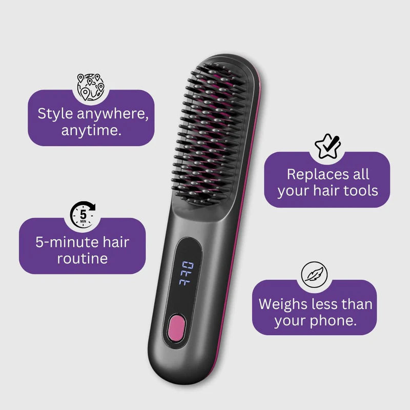 Glossen Portable Straightener Brush