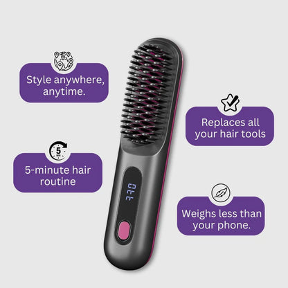 Glossen Portable Straightener Brush